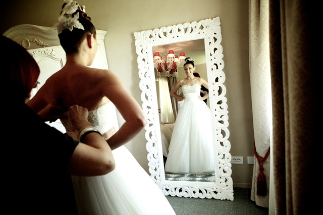 bride getting ready